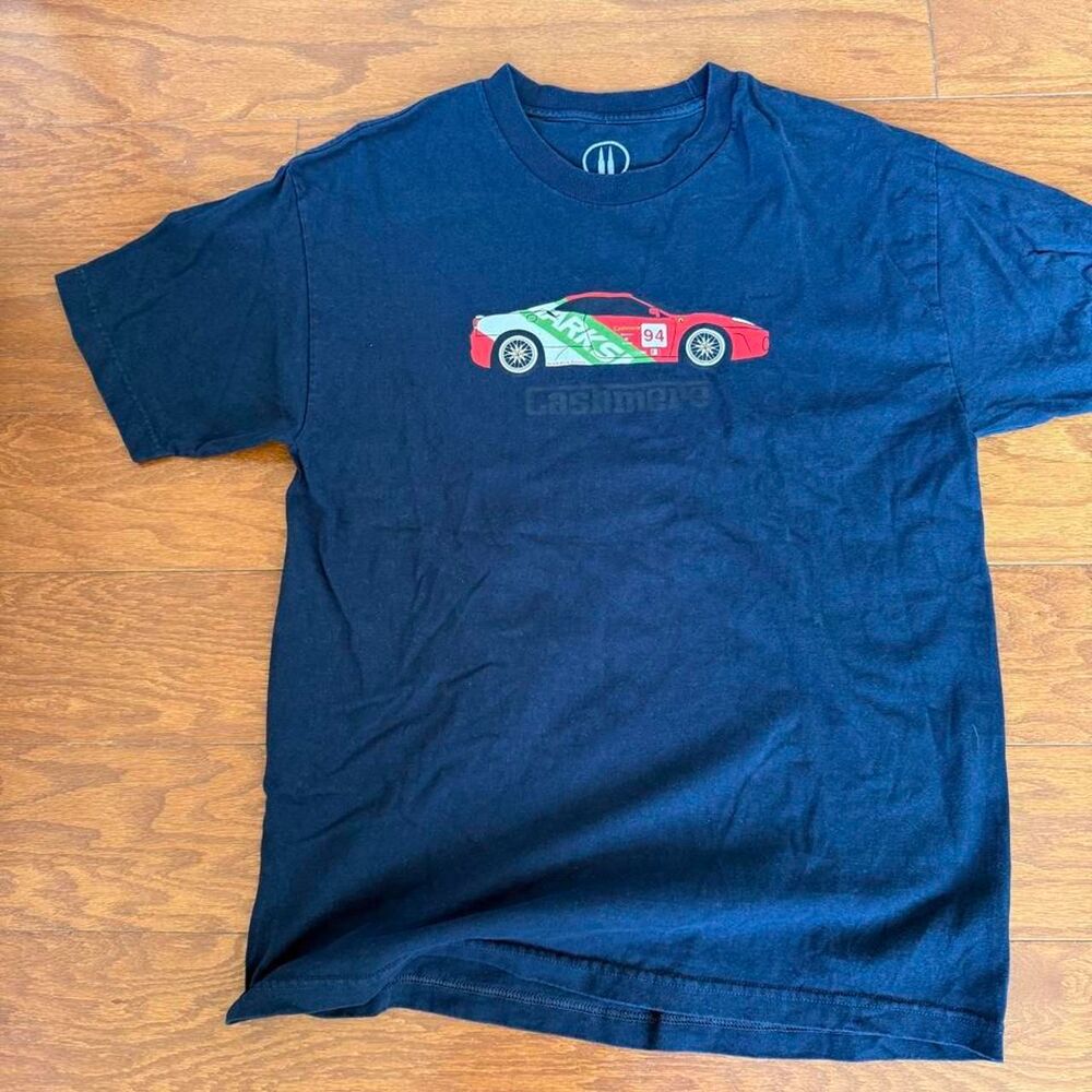 Unbranded Men's Navy and Black T-shirt